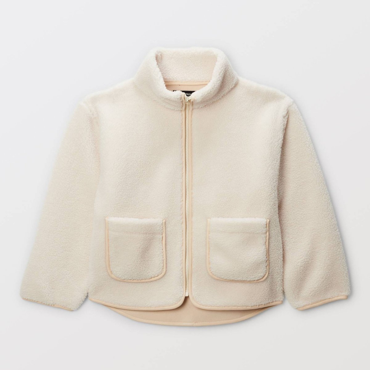 Veste effet mouton amaretti, MONOPRIX