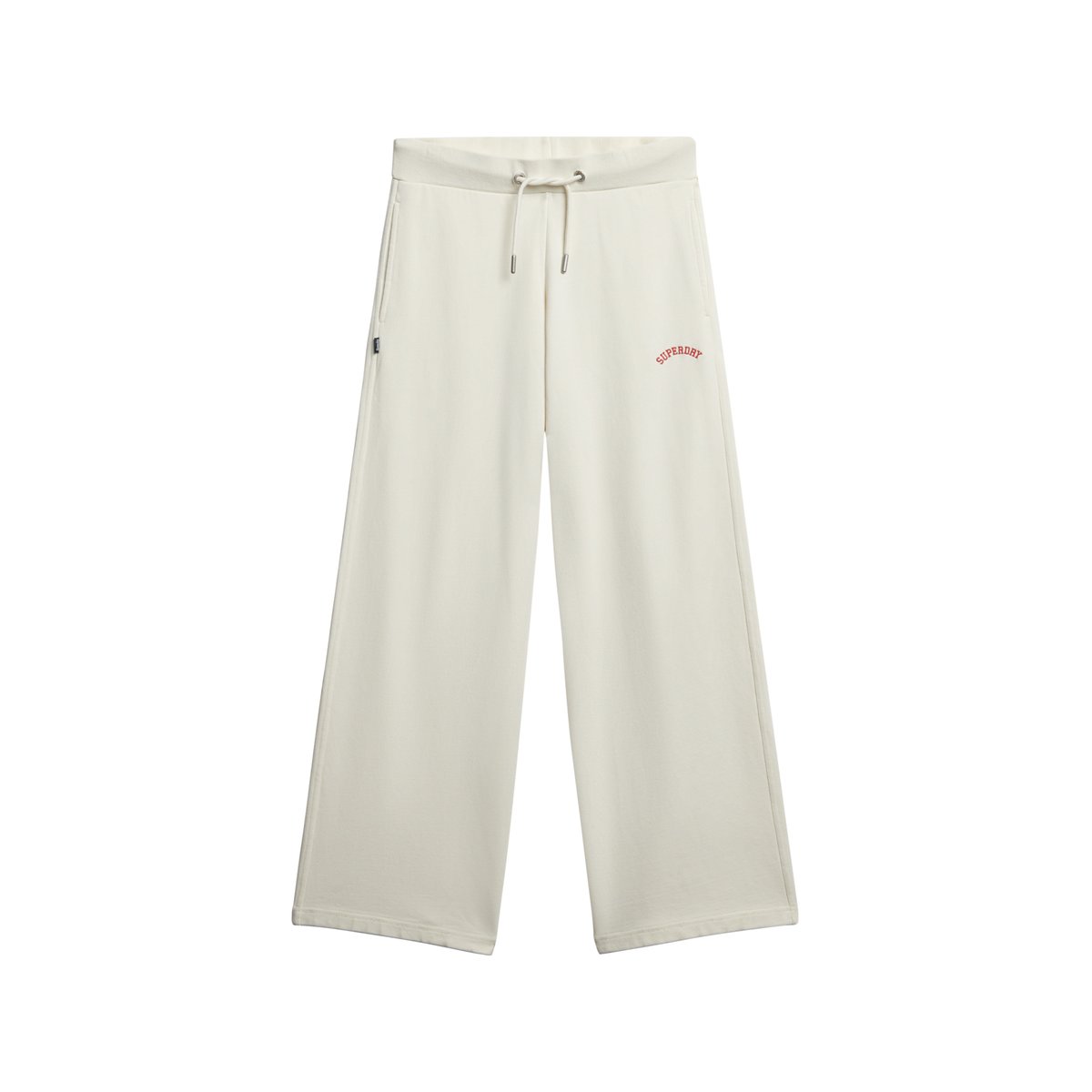 Pantalon de survêtement large Essential Logo blanc cassé os du désert, SUPERDRY