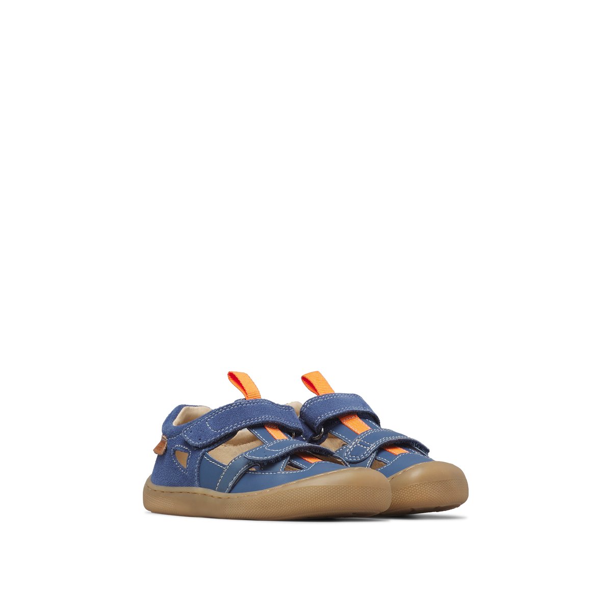 Sandales barefoot en cuir et en daim BAREFOOT JAFFO VL. bleu-, NATURINO