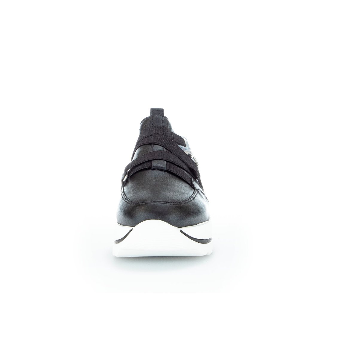 Baskets en cuir noir, GABOR