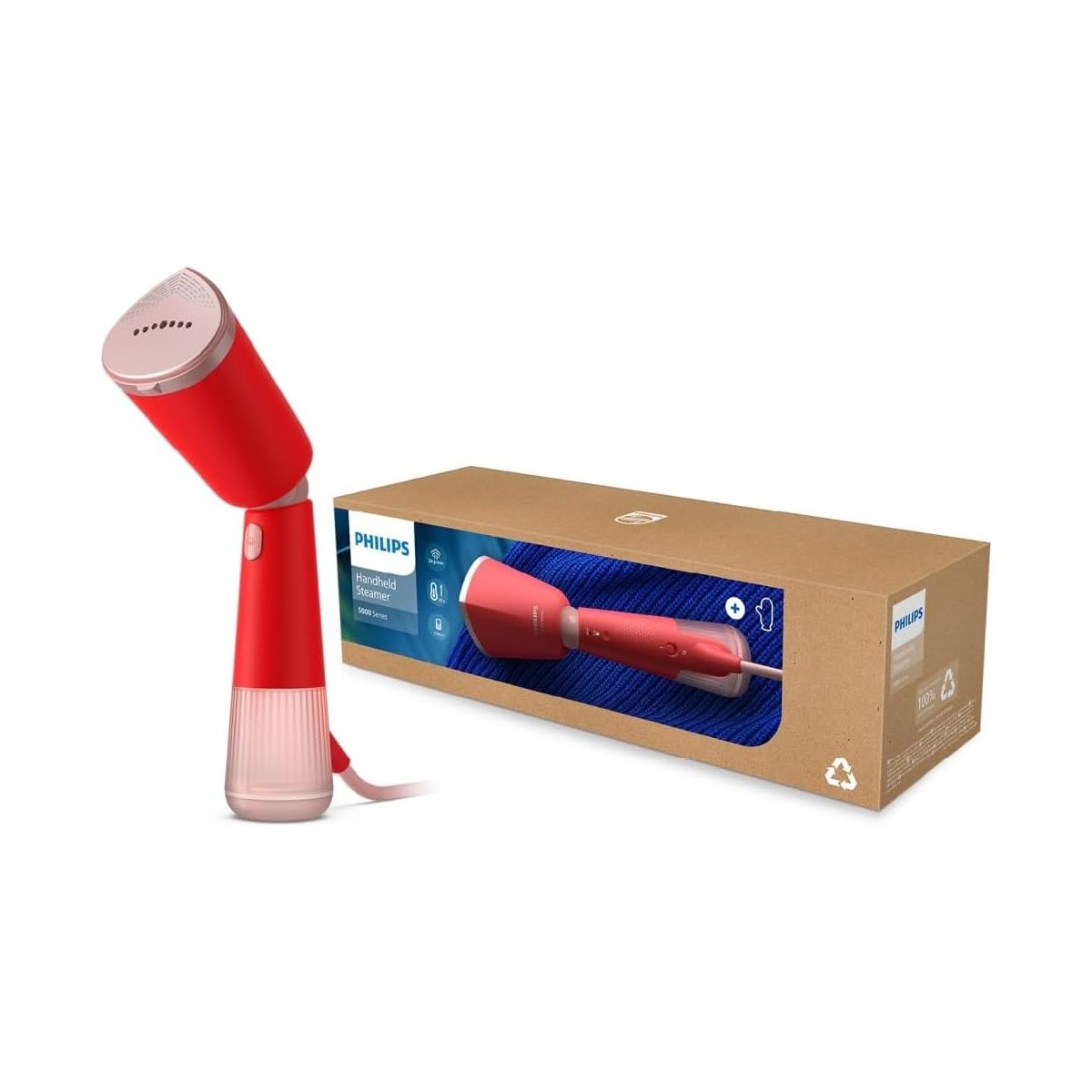 Défroisseur vapeur STH5020/40 Steamer Série 5000 Corail, 35 sec*, 1300W couleur unique, PHILIPS