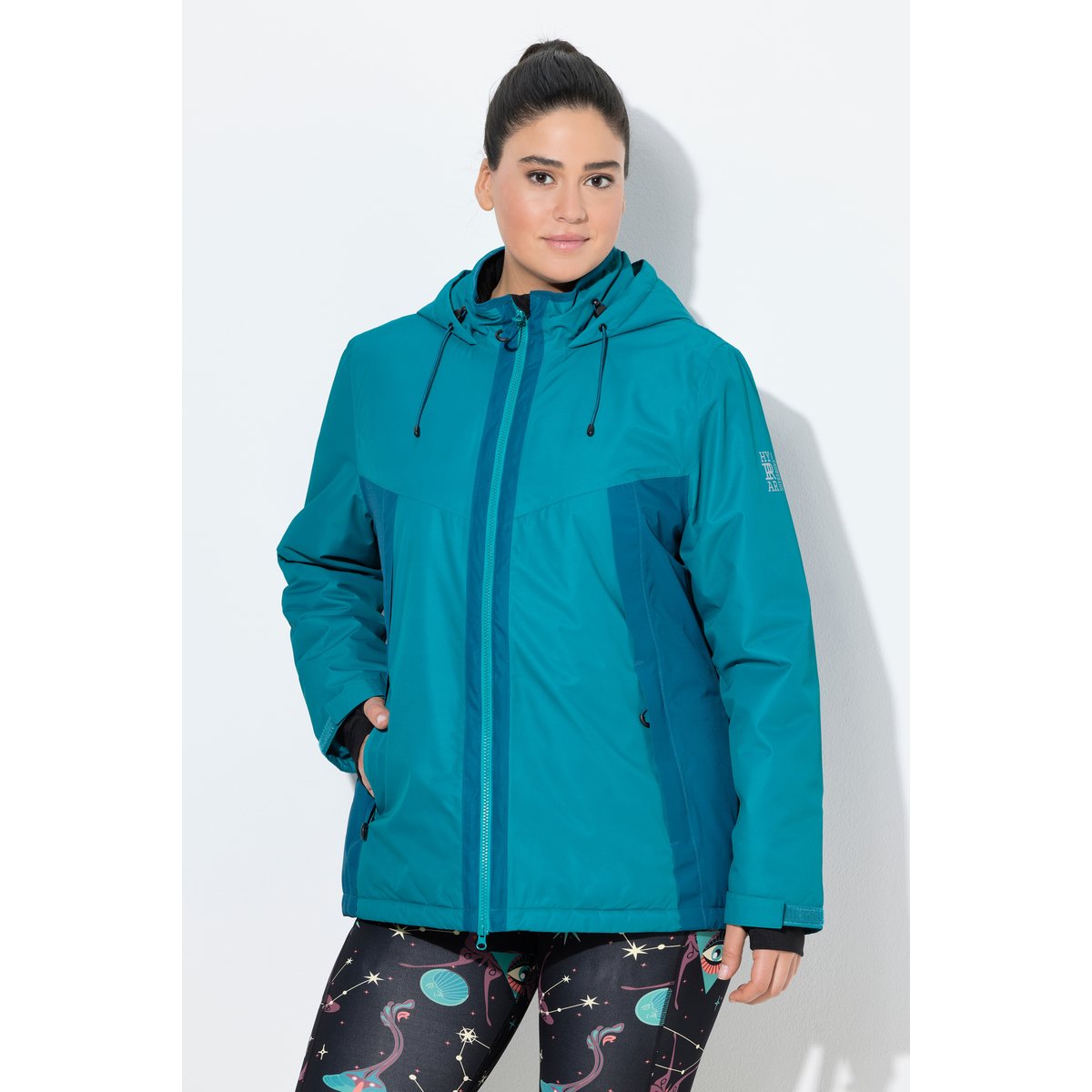 Veste technique HYPRAR à capuche émeraude, ULLA POPKEN