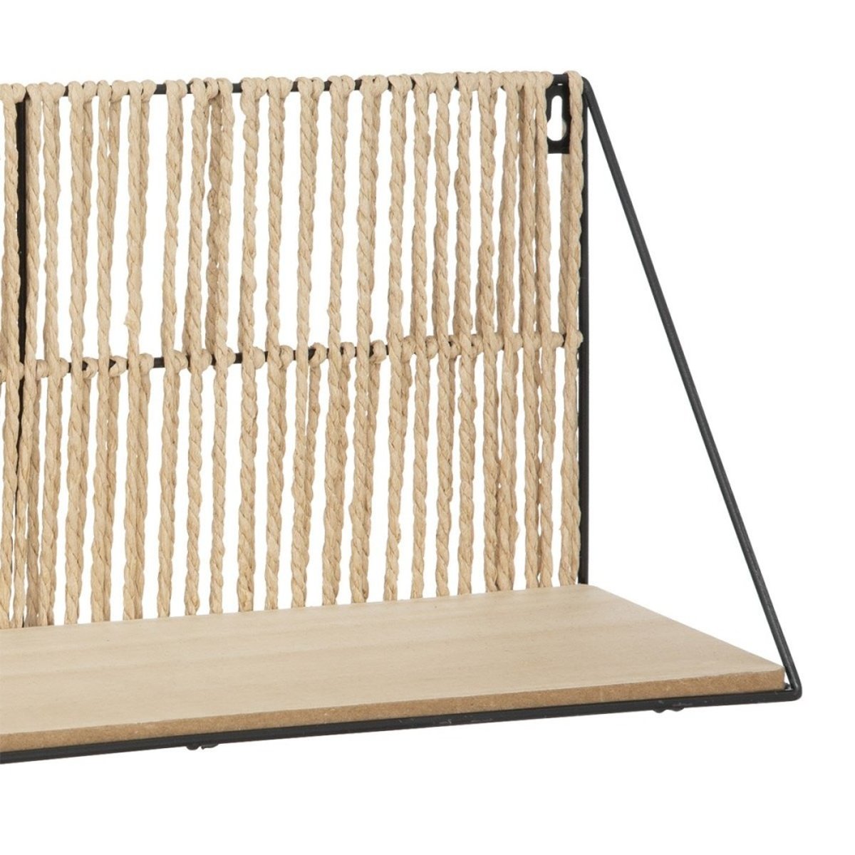 étagère Murale Corde Et Métal Cosy beige, ATMOSPHERA