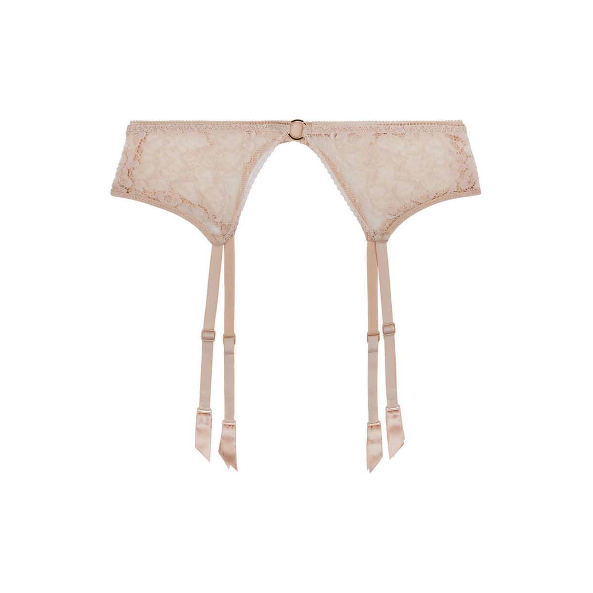 Porte-jarretelles Illusion Fauve blanc, AUBADE