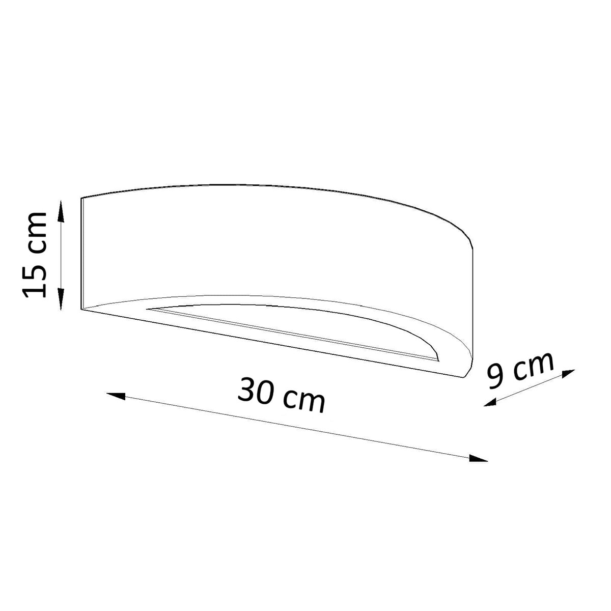 Applique Céramique Blanc E27 1 Atena 30 blanc, EDEN
