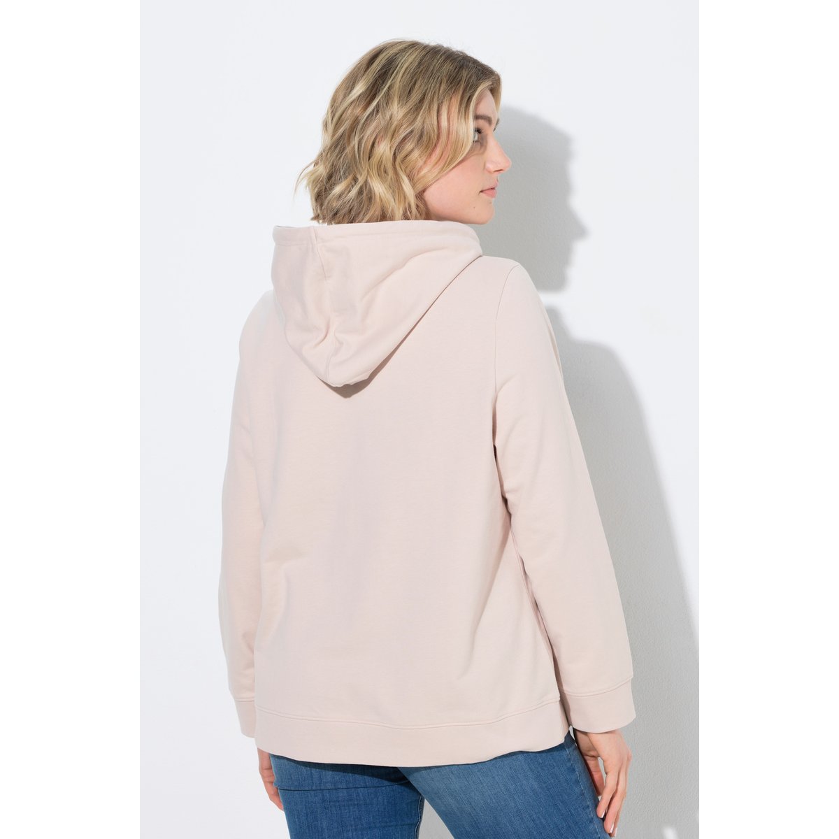Sweat-shirt à capuche lin, ULLA POPKEN