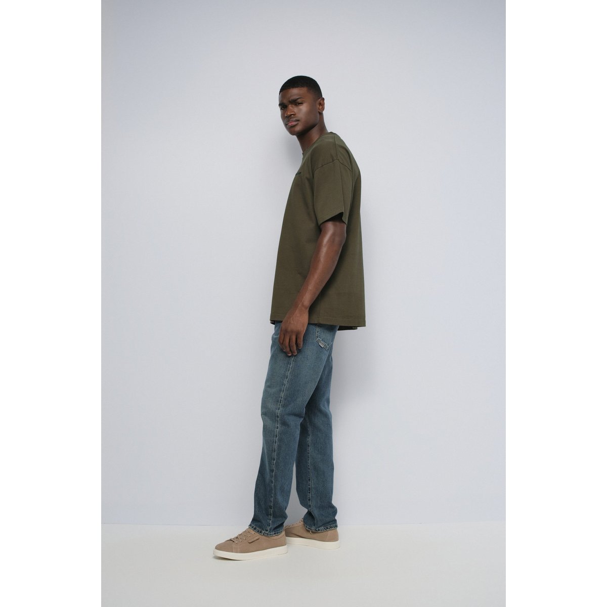 T-SHIRT AVEC BRANDING vert kaki, SALSA JEANS