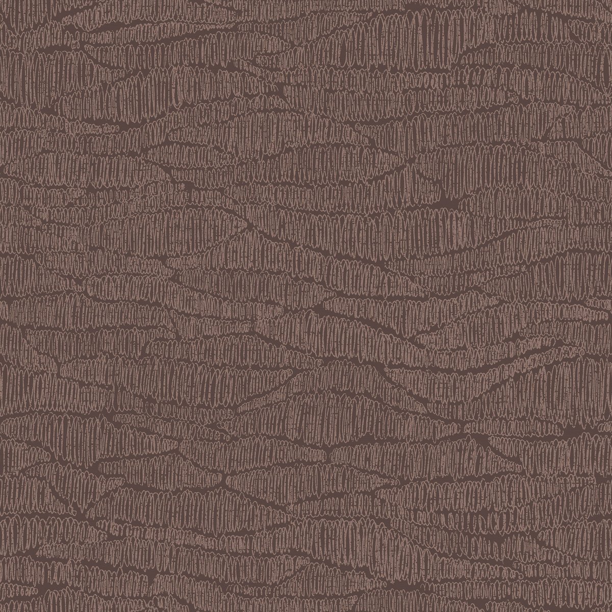 Papier peint Effet tissage Thya marron foncé, or, SUBLIME