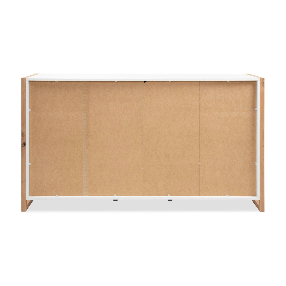 Buffet enfilade 160 cm, 3 portes 3 tiroirs ALVA blanc, PIER IMPORT