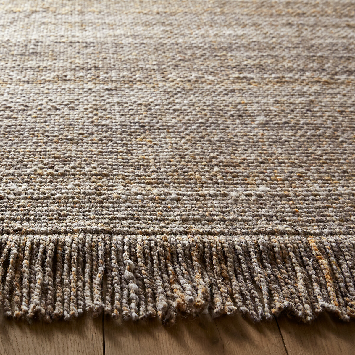 Tapis tissé main, Khitib gris/ocre chiné, AM.PM