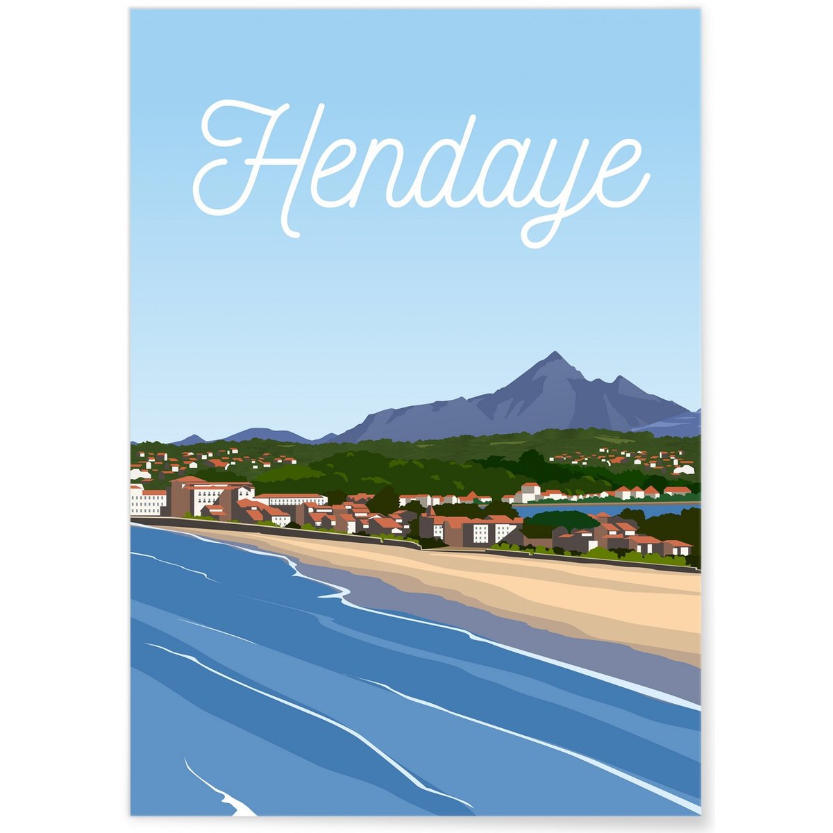 Affiche ville de Hendaye blanc, L'AFFICHERIE