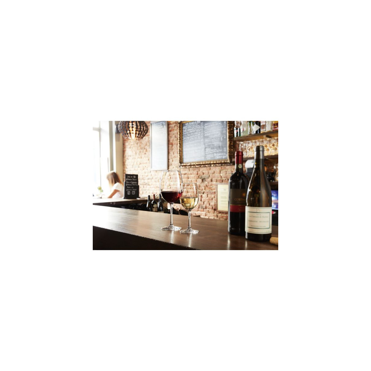 6 verres à pied 25 cl - transparent, CHEF&SOMMELIER