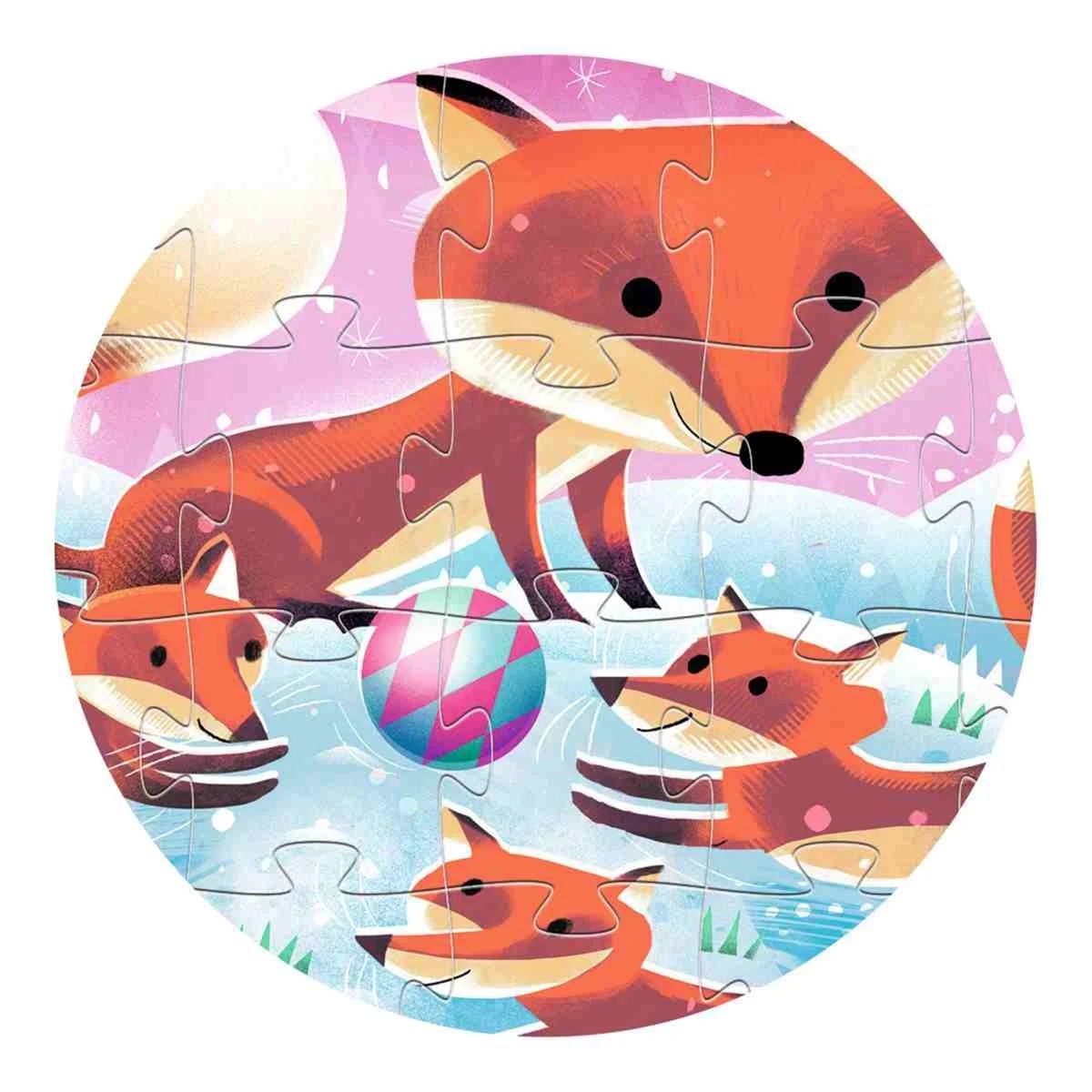 Puzzle 24 pièces Ginger petit renard multicolore, DJECO