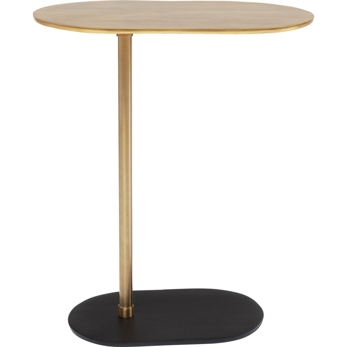 Table d'appoint en acier et aluminium, SLIDE or, KARE DESIGN