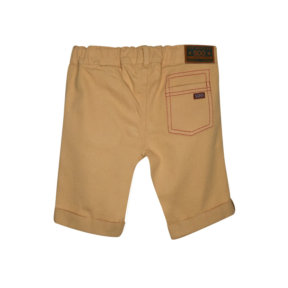 Bermuda layan twill enfant beige, SUCRE D'ORGE