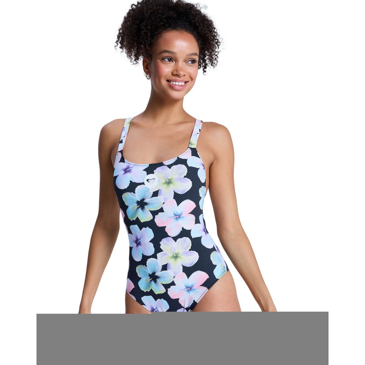 Maillot de bain une pièce. noir anthracite im fleur real, ROXY