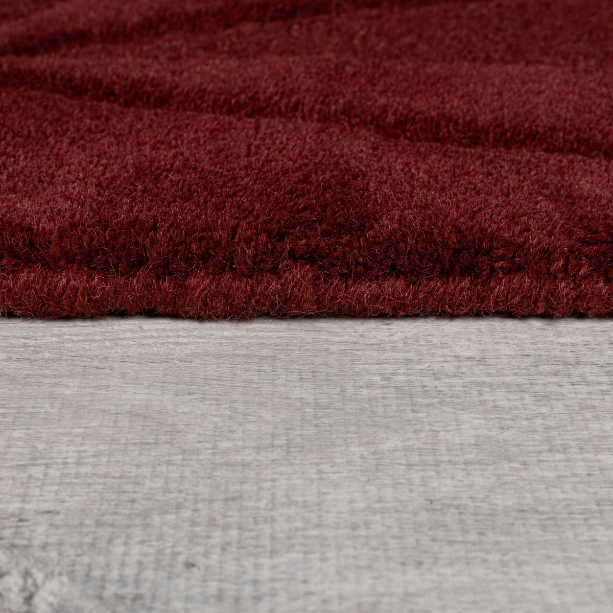 Tapis salon et chambre moderne pure laine SHERD rouge, NOVATREND