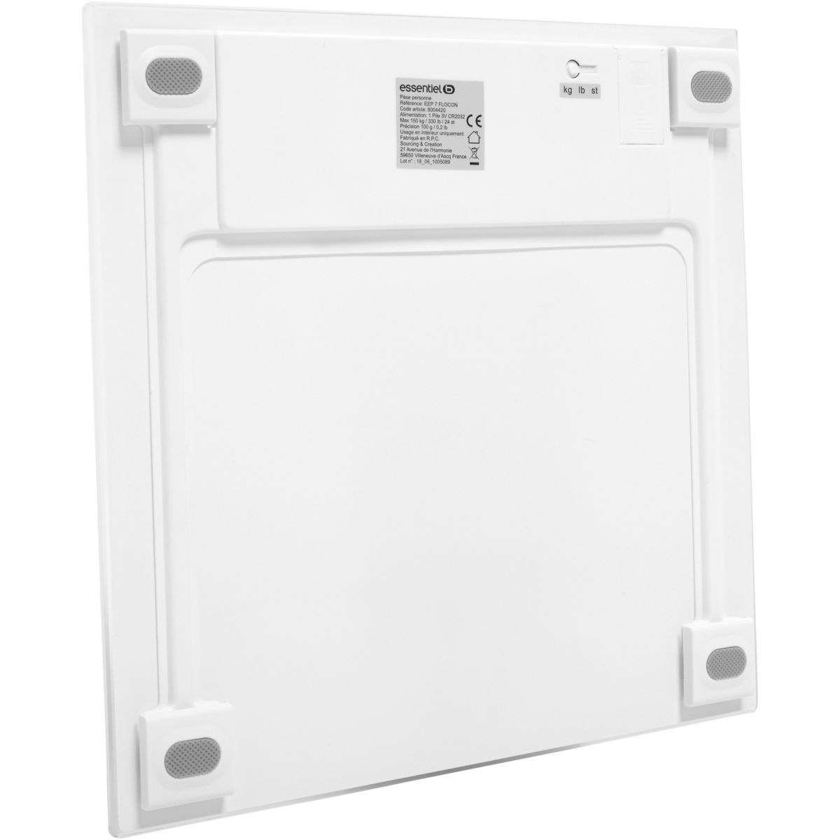 Pèse personne EPP7 Flocon blanc, ESSENTIEL B