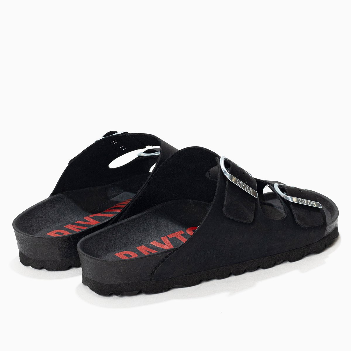 Sandales en cuir ATLAS noir, BAYTON