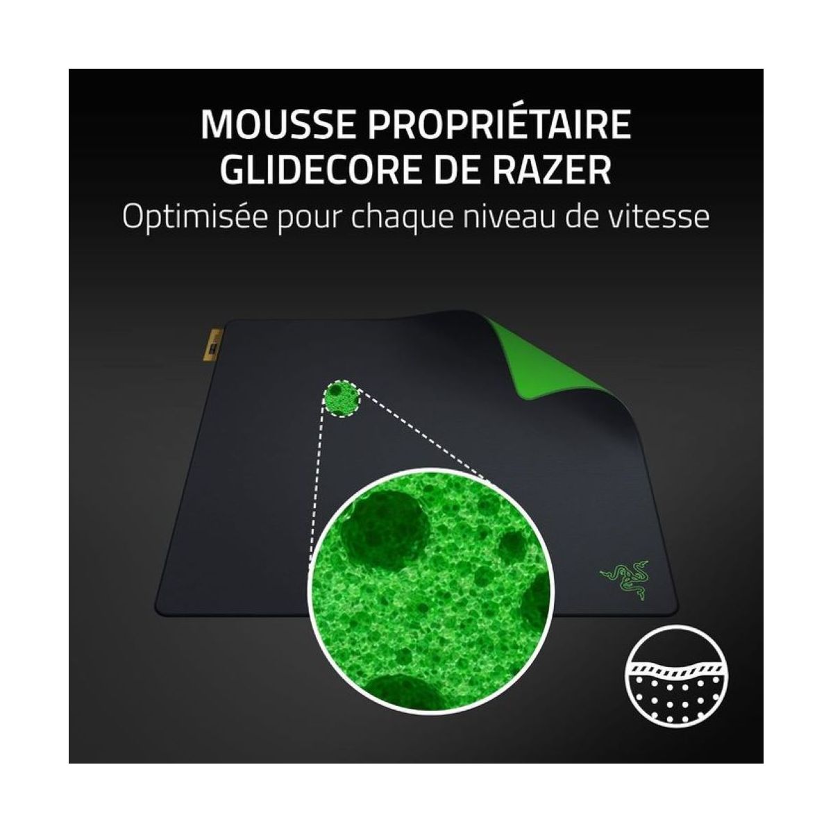 Tapis de souris GIGANTUS V2 PRO L SPEED couleur unique, RAZER