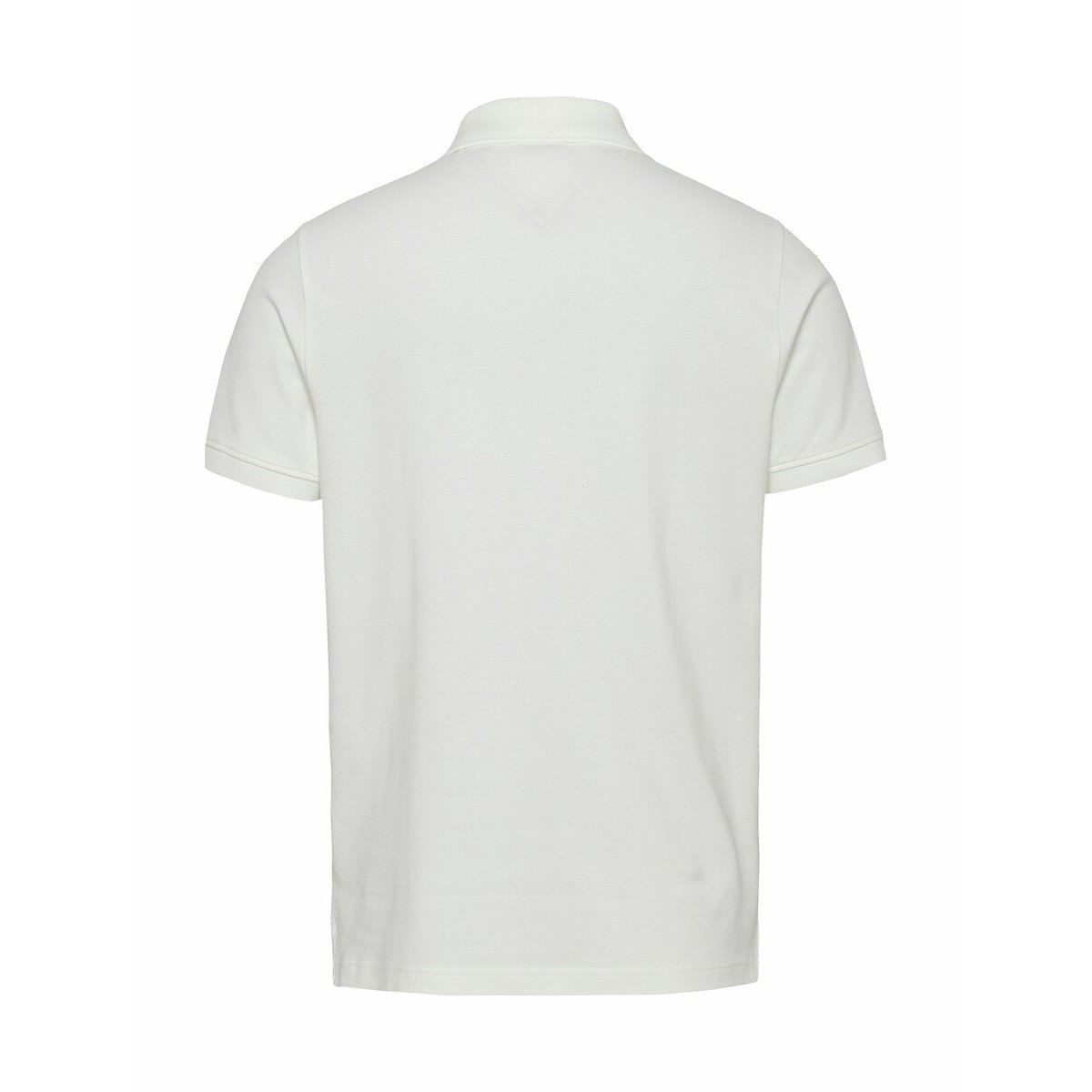 Polo slim à bandes colorées blanc, TOMMY JEANS