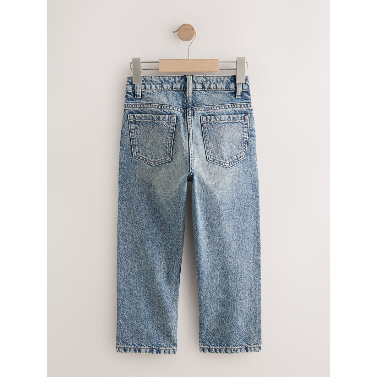 Jean droit avec ornements et poche fantaisie bleu moyen, NEXT