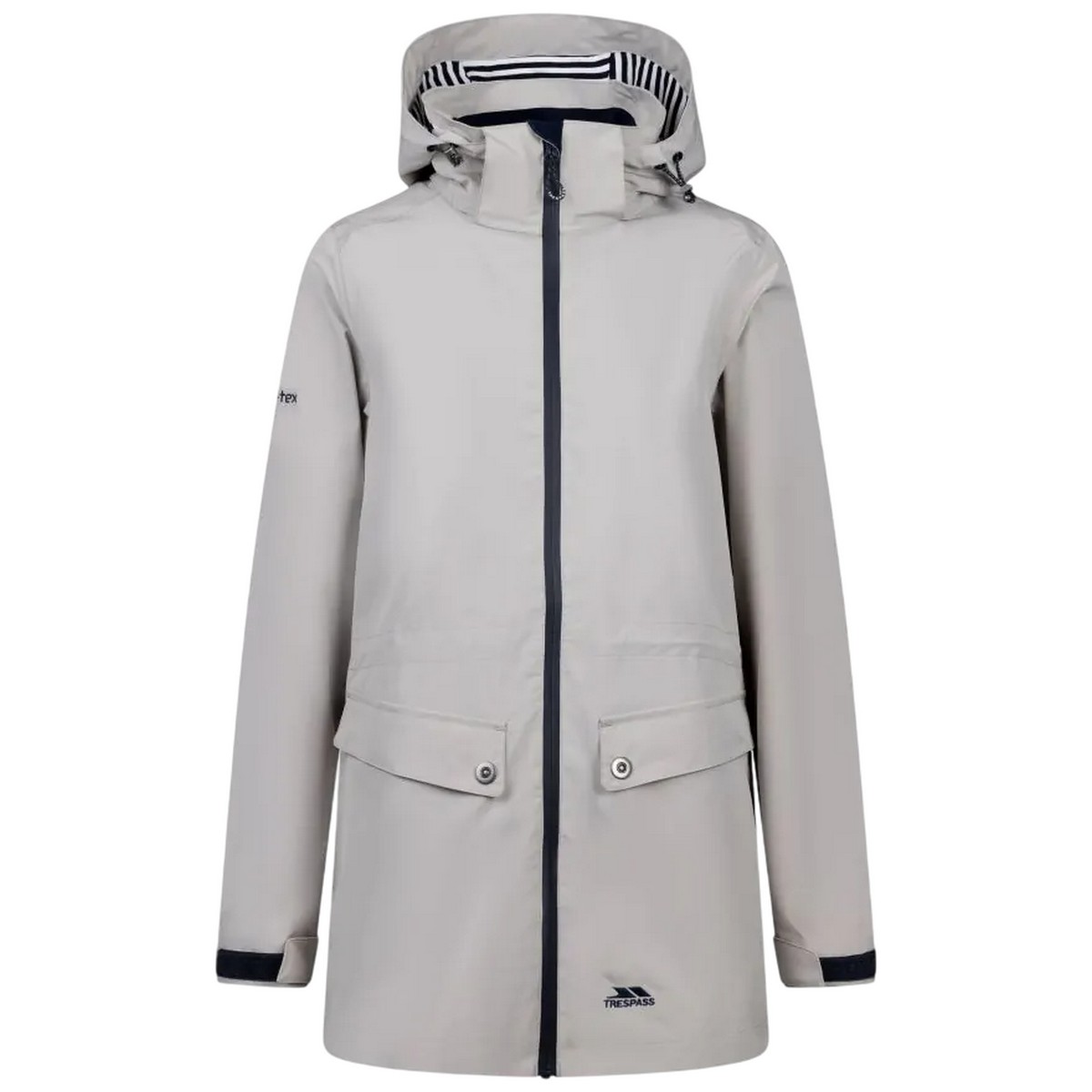 Veste imperméable TIVERTON pierre claire, TRESPASS