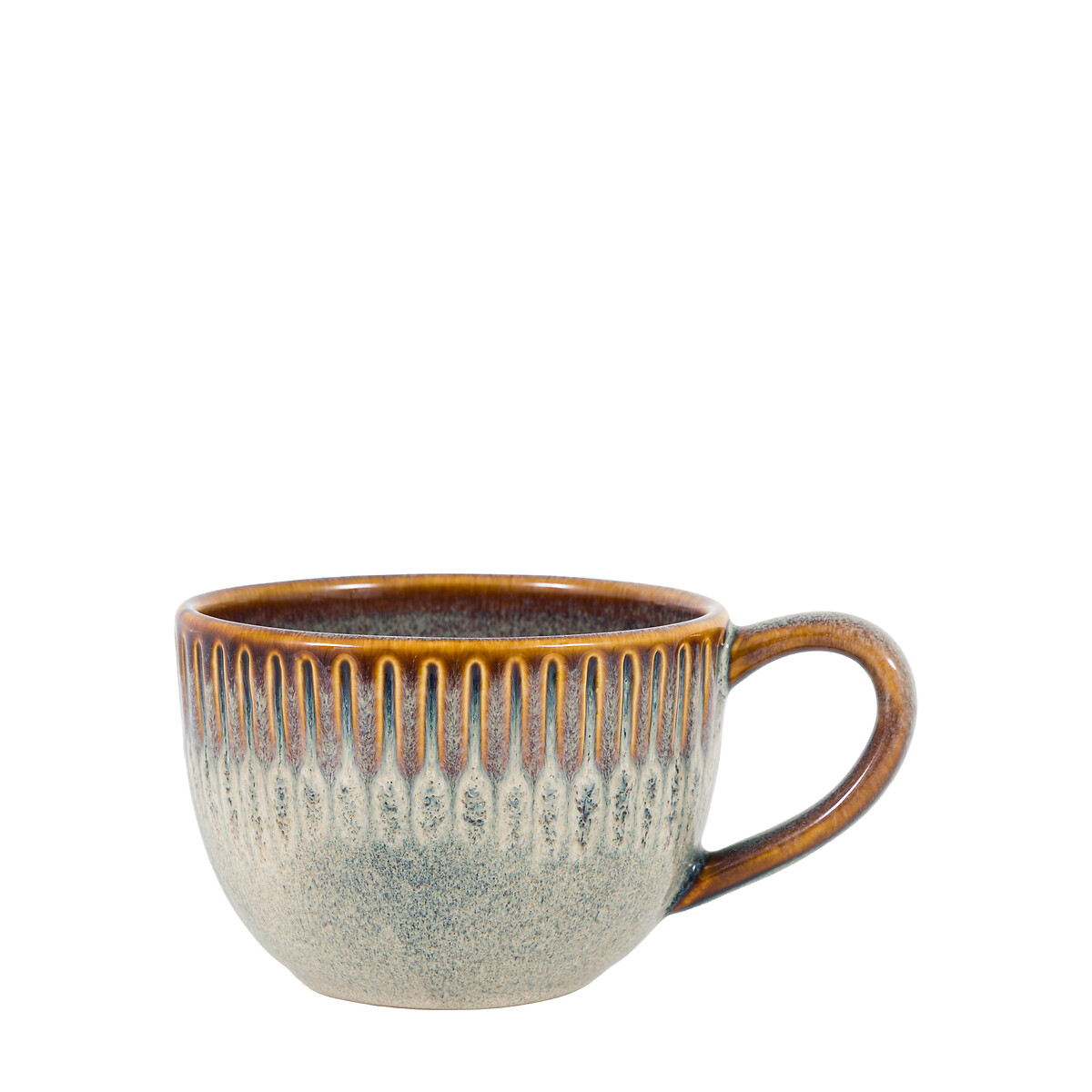 Set of 4 Harville Ridged Mugs in Stone brown , ÉDITÉ