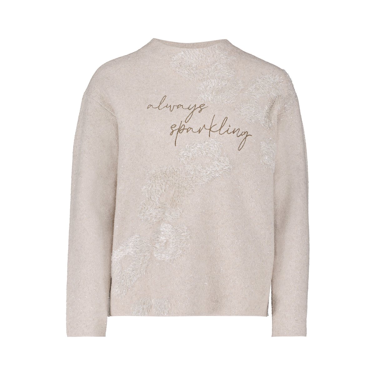 Pull-over en maille à motif jacquard taupe melange, BETTY BARCLAY