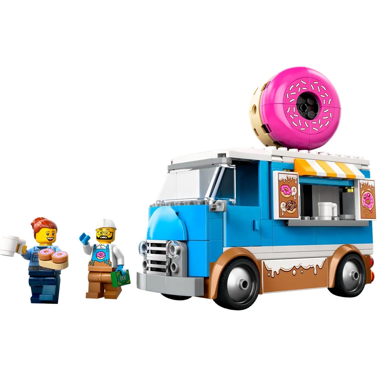 Le food-truck de donuts multicolore, LEGO