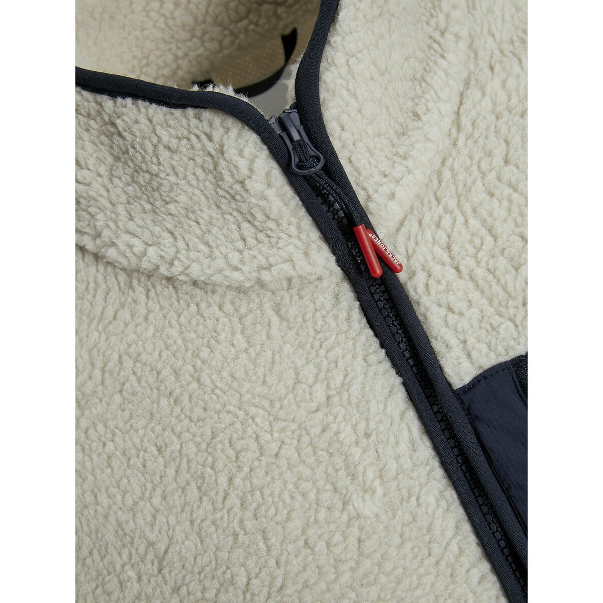 Warme sherpa jas creme , JACK & JONES