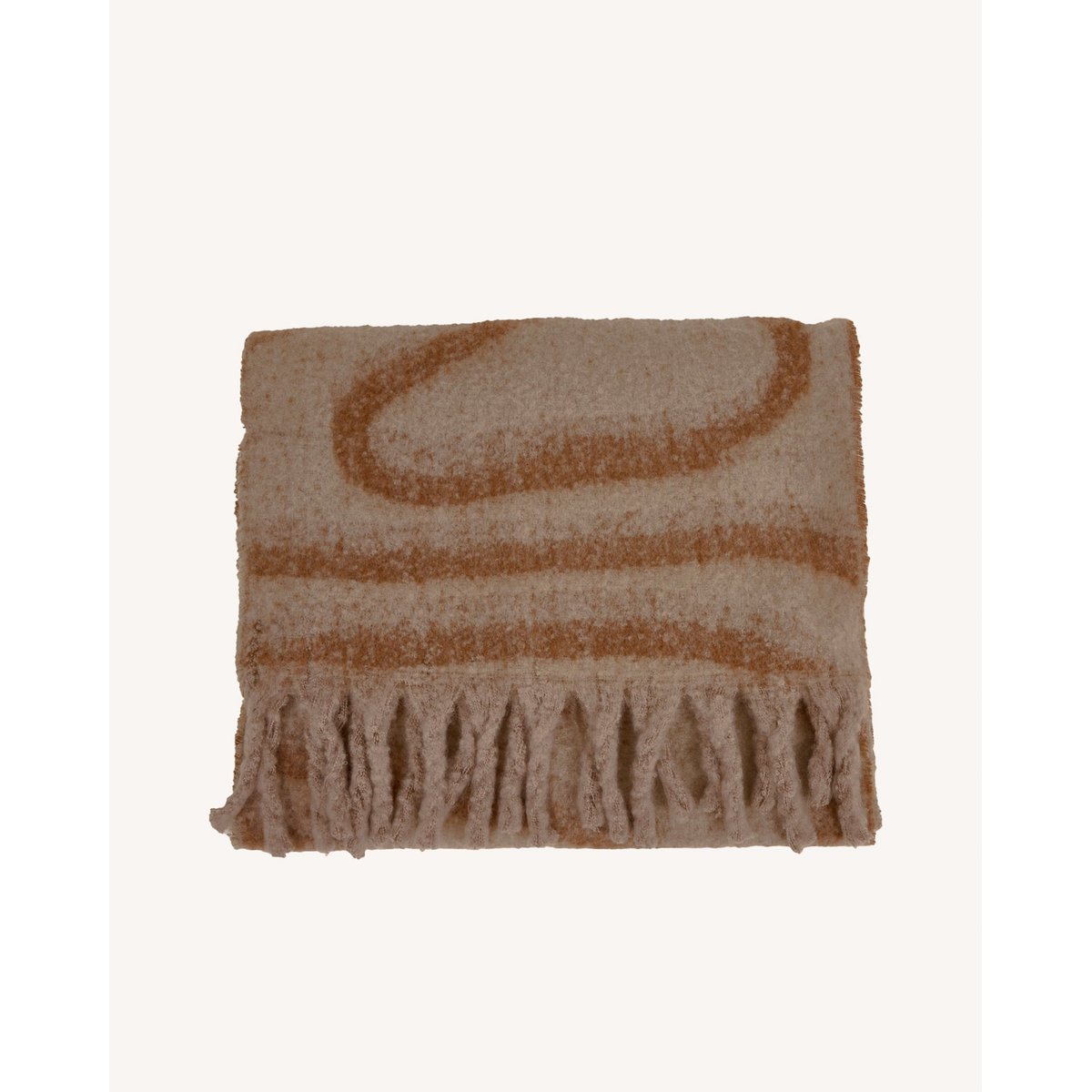 Écharpes et gants en polyester BIG SCARF camel, FAGUO