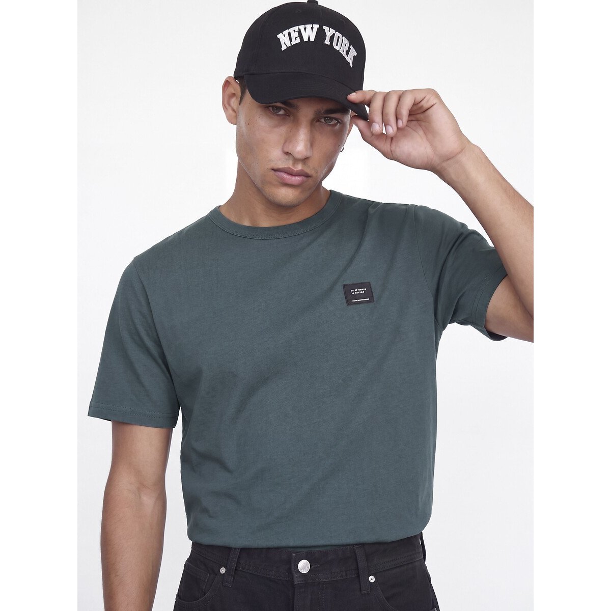 T-Shirt CLEVELAND, mit Rundhalsausschnitt blaugrau, JACK & JONES