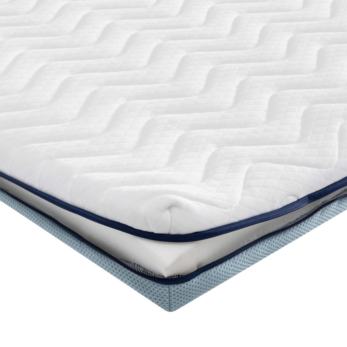 Surmatelas mémoire de forme 7 cm Songe blanc, SOMEO