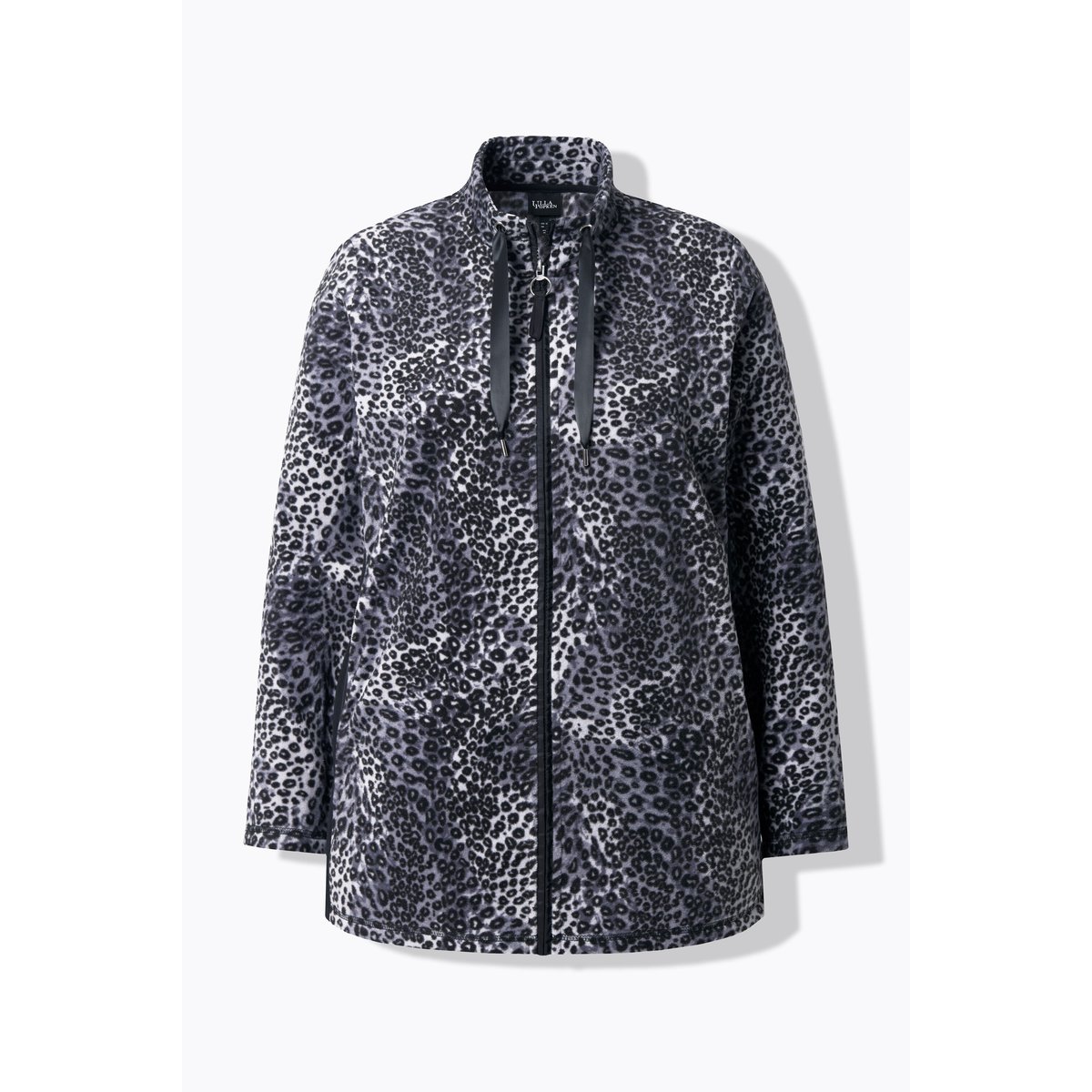 Veste polaire d'intérieur à col montant et noir, ULLA POPKEN