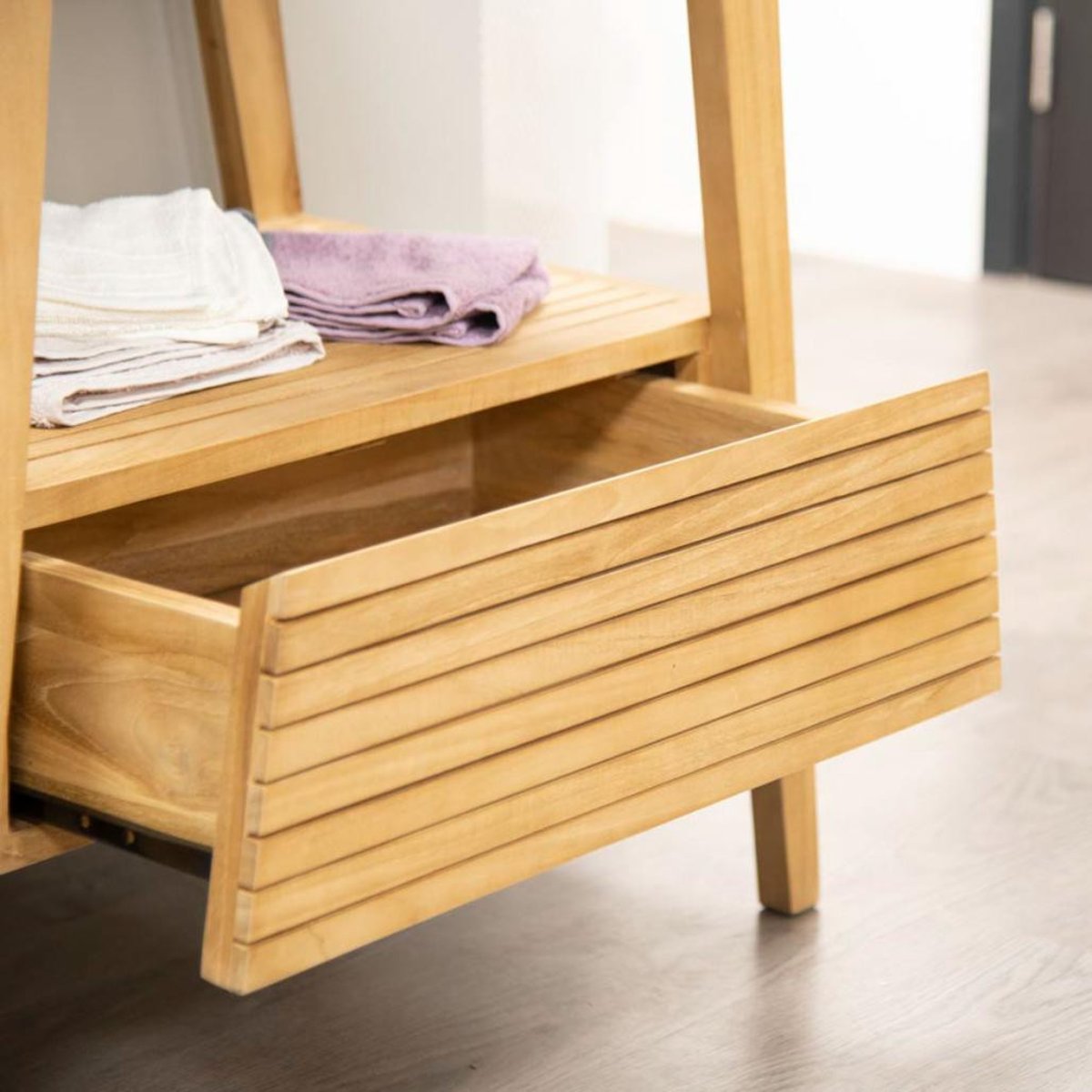 Meuble en teck rectangle 70 SCANDINAVE naturel, WANDA COLLECTION