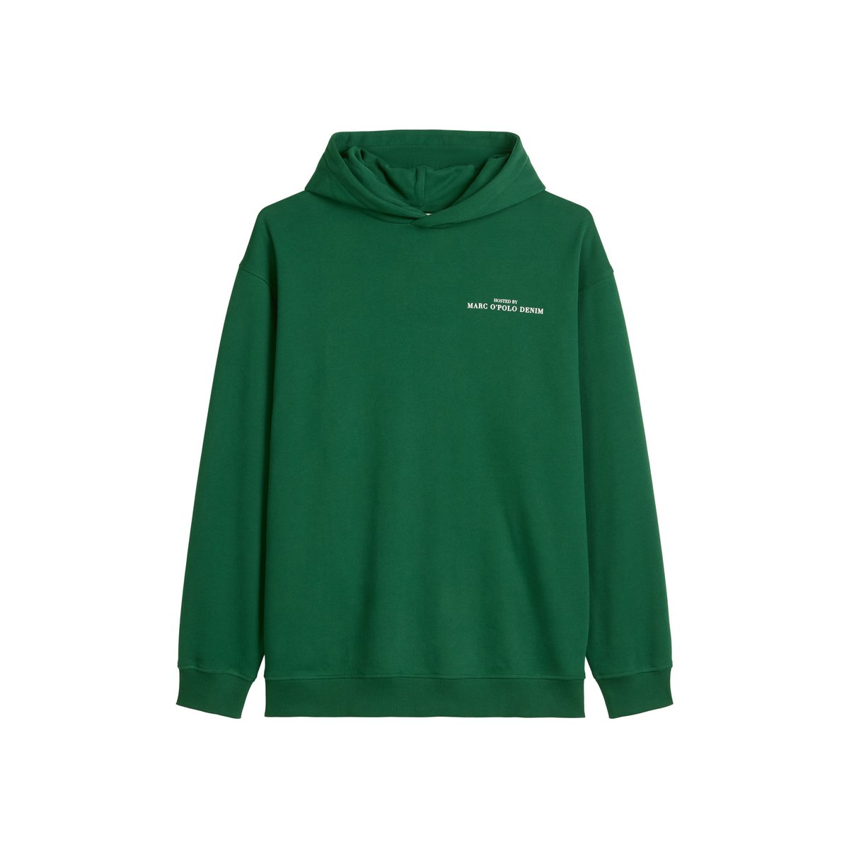 Hoodie relaxed avec un imprimé décontracté dans le dos vert foncé, MARC O’POLO DENIM