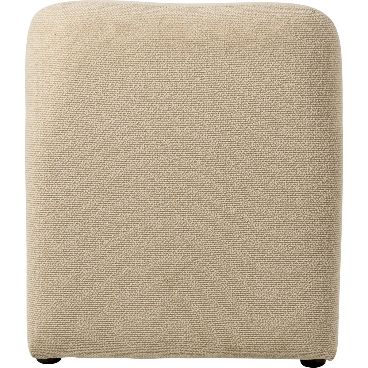 Chaise longue en tissu bouclé écru, RECOLLECTION