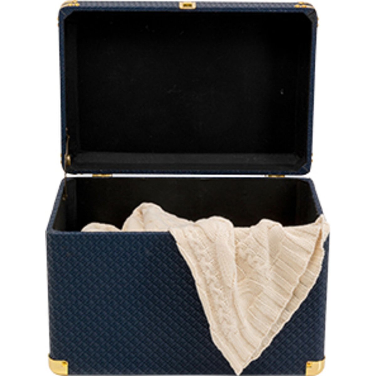 Coffre en simili, BLUE HOUR bleu, KARE DESIGN