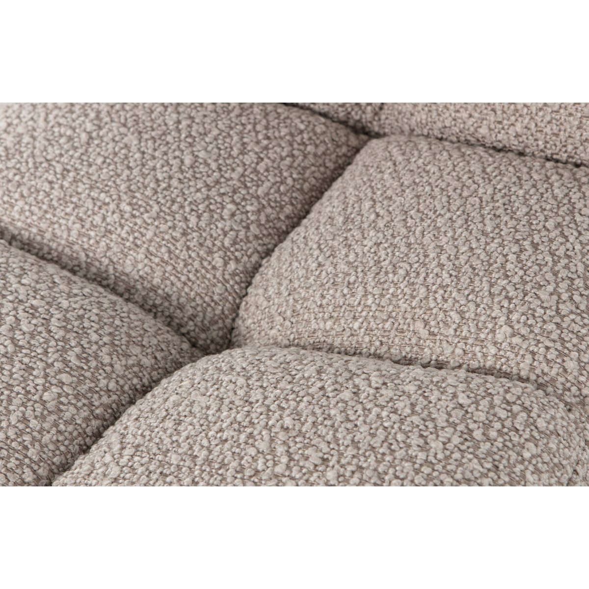Chaise de table rotatif bouclé VINNY sable, WOOOD