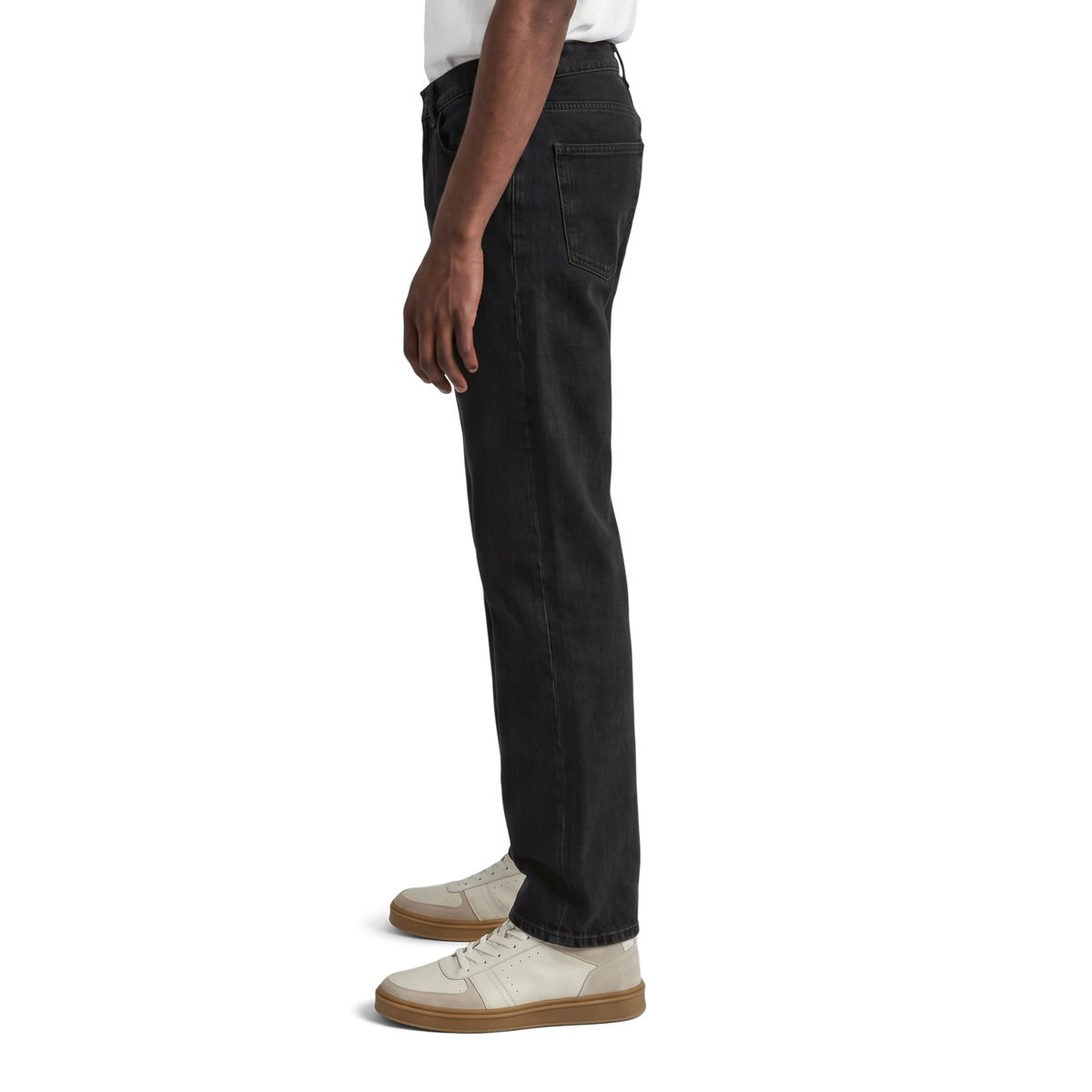 Jeans modèle Runne tapered en pur coton bio noir, MARC O’POLO DENIM