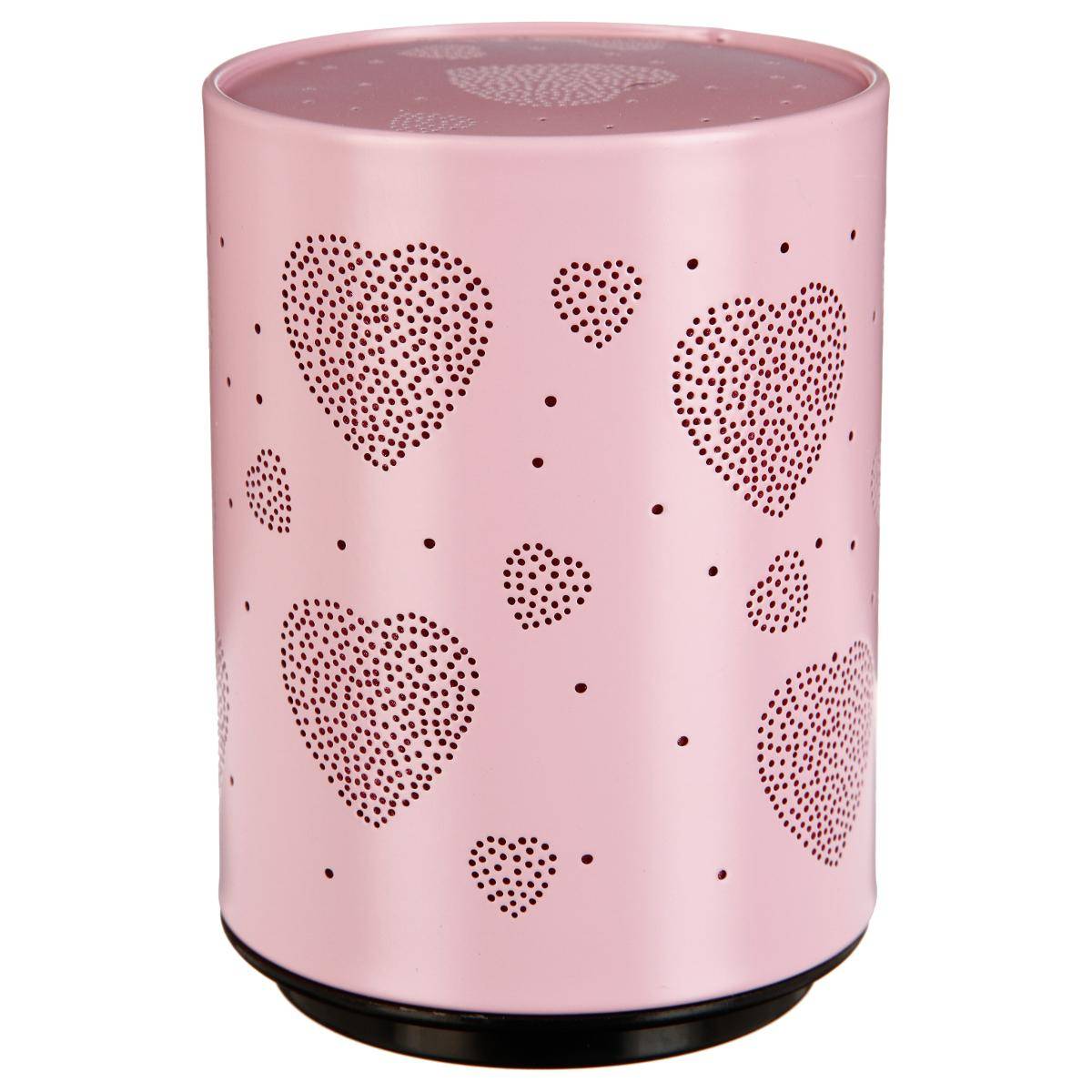 Veilleuse enfant LED PUSH rose coeur, ATMOSPHERA FOR KIDS