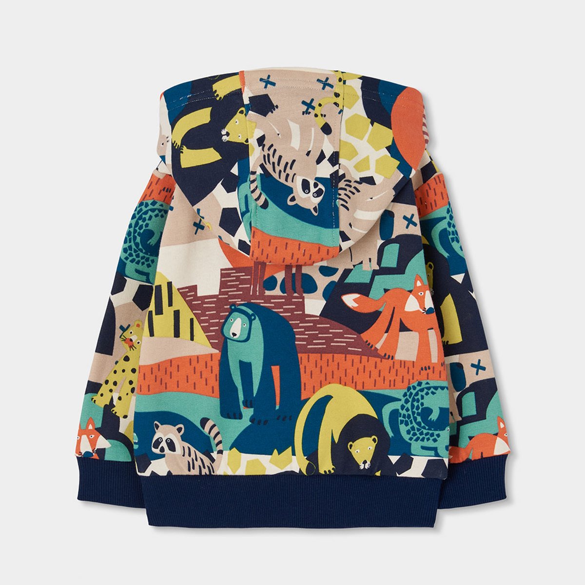 Veste garçon molleton imprimé animaux multicolore, BOBOLI