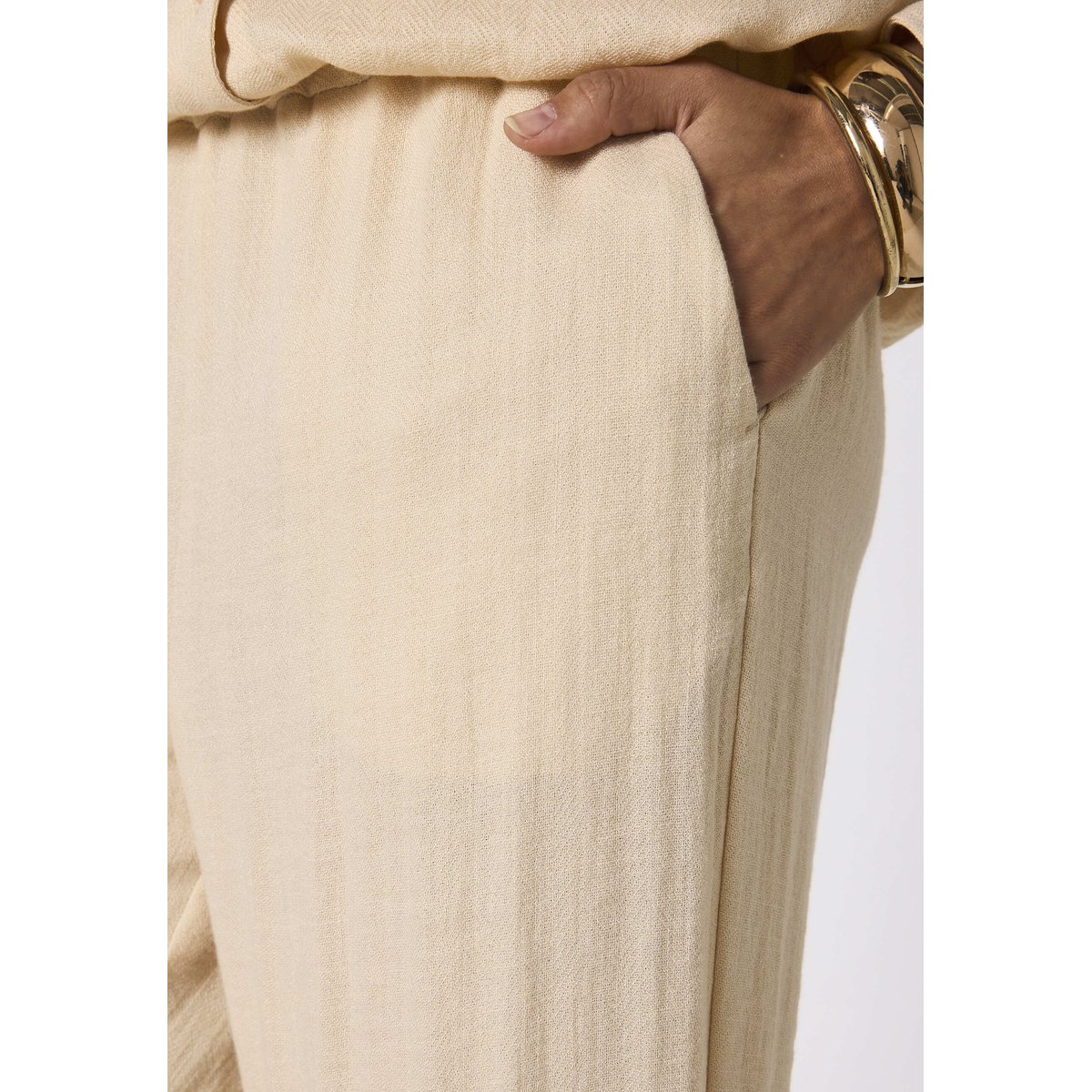 Pantalon large TESSA creme, Maison 123