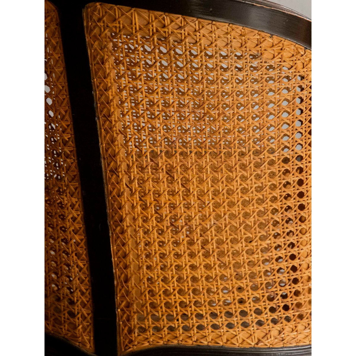 Fauteuil ancien en cannage Ernest N°1583 - Bon état bois clair, DEBONGOUT