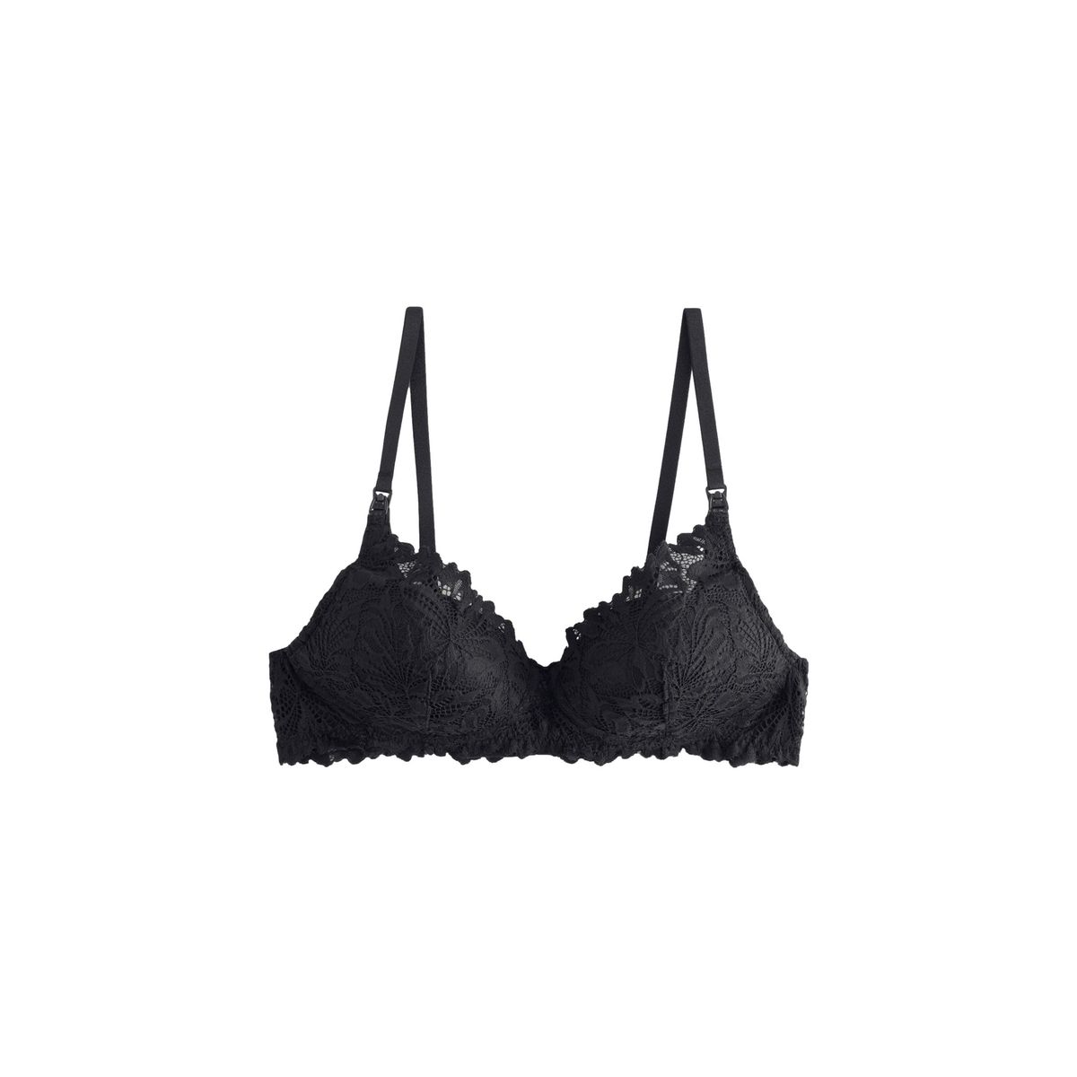 Soutien-gorge dentelle maternité/allaitement noir, NEXT