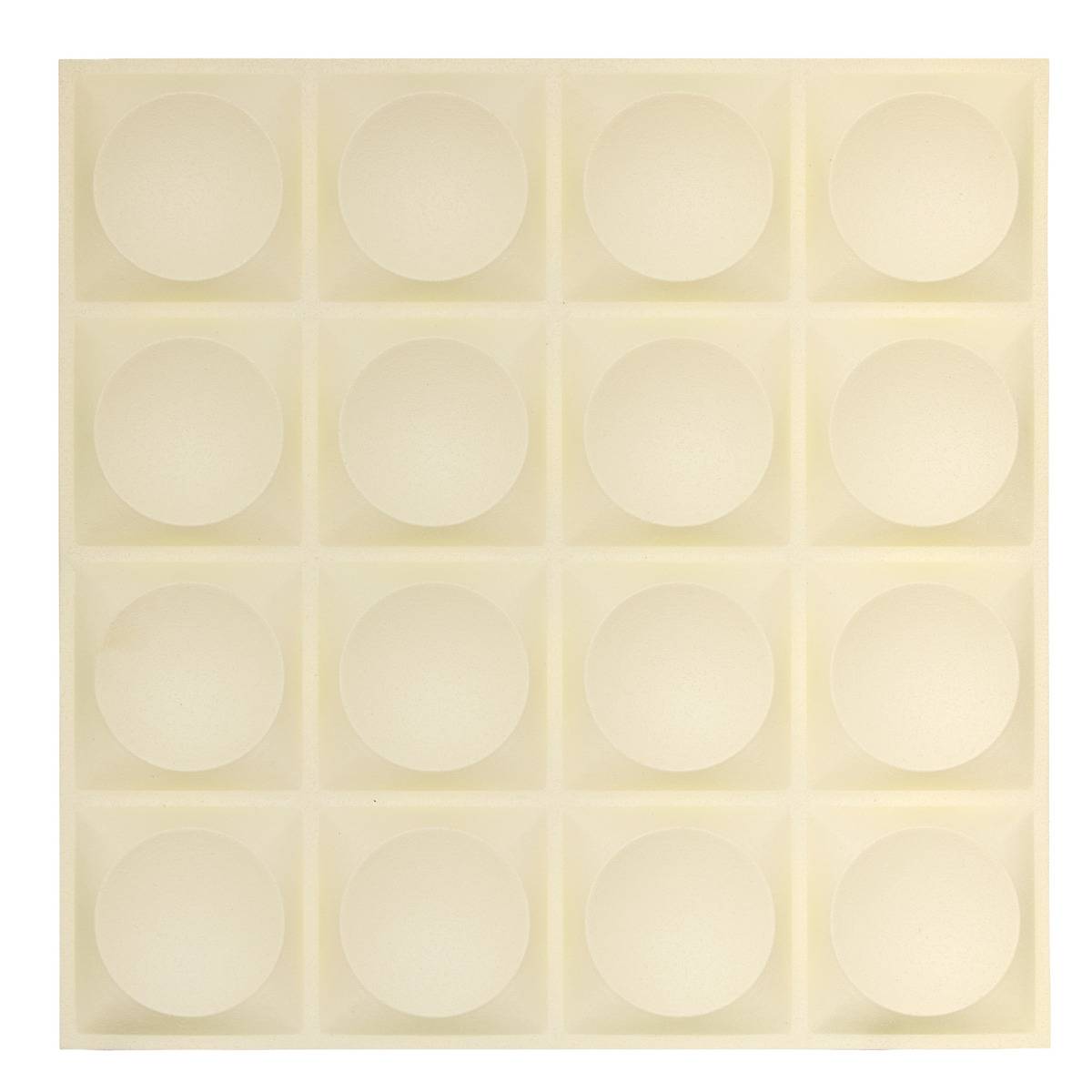Lot de 2 stickers muraux ronds effet 3D OREN blanc, ATMOSPHERA