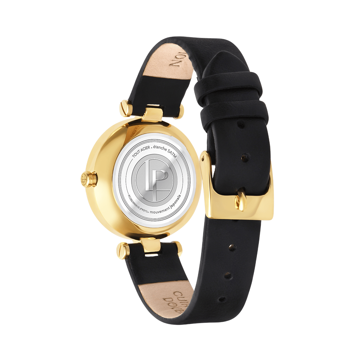 Montre Analogique FLORE doré blanc noir, LOUIS PION