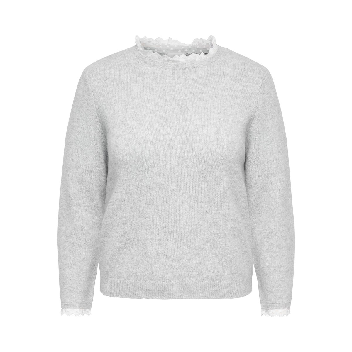 Pull En Maille light grey melange 1, ONLY CARMAKOMA