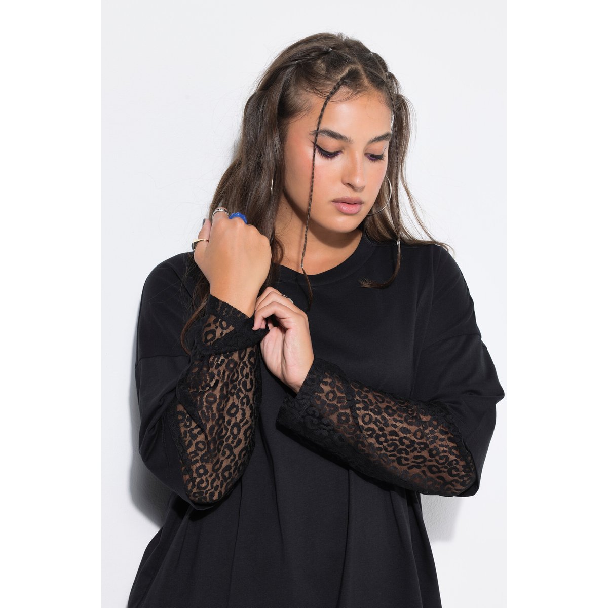 T-shirt oversize noir, STUDIO UNTOLD
